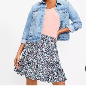 LOFT Bird Godet Skirt - LP